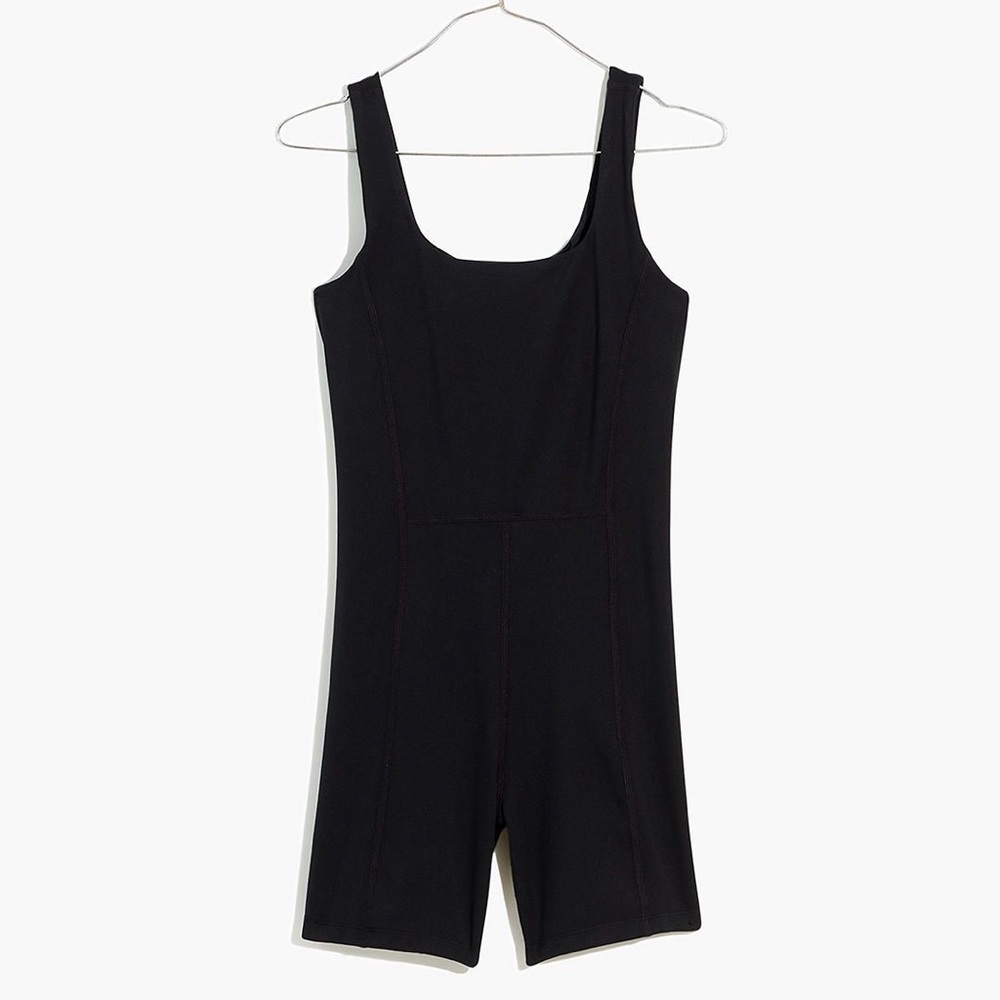 NWT Madewell Black Flex Short Unitard XS